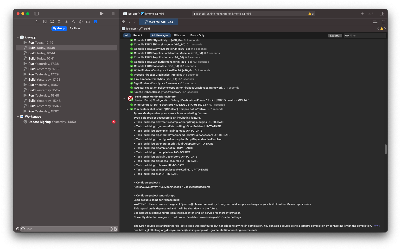 xcode pods build phases